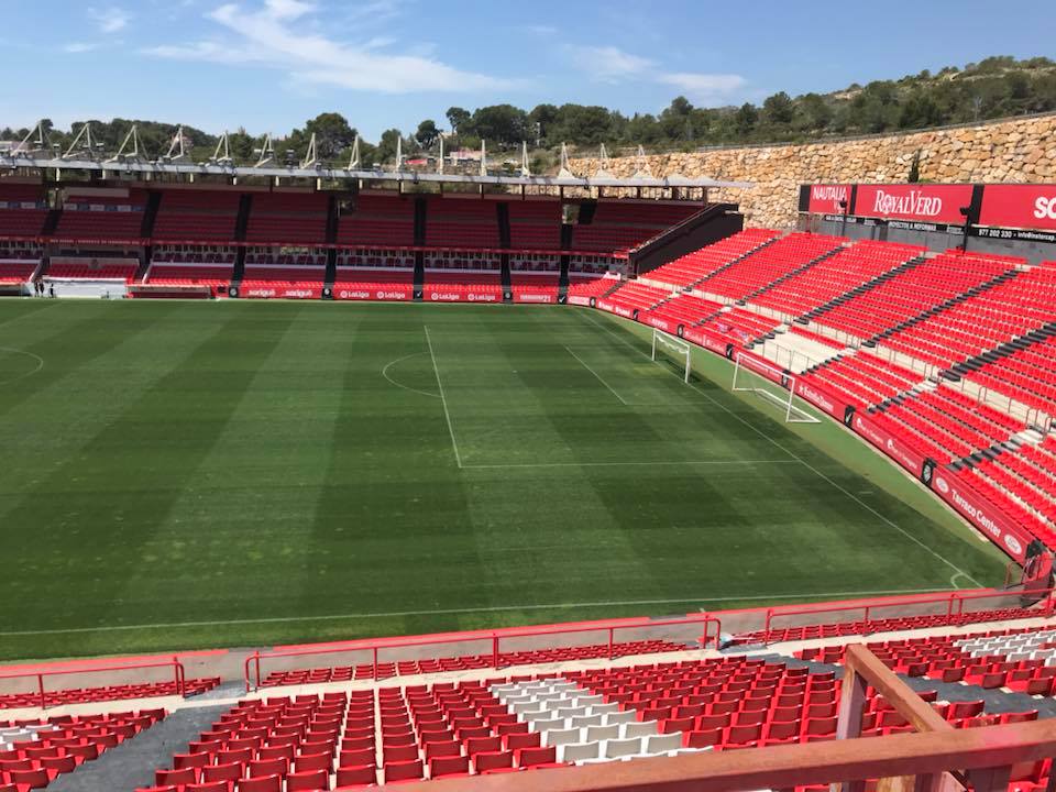 Obra en el Nou estadi del nàstic de Tarragona