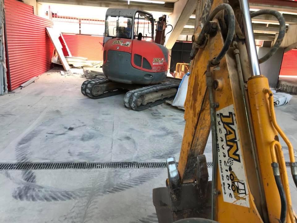 Obra en el Nou estadi del nàstic de Tarragona