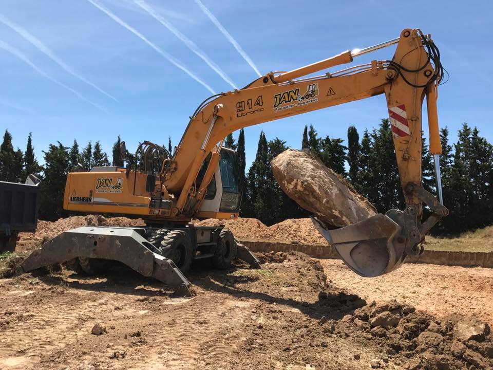 excavación excavadora giratoria Liebherr 914