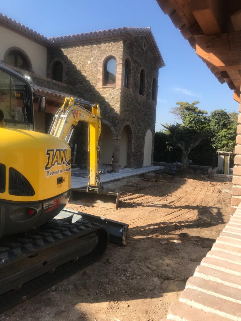 trabajos en casa de lujo
