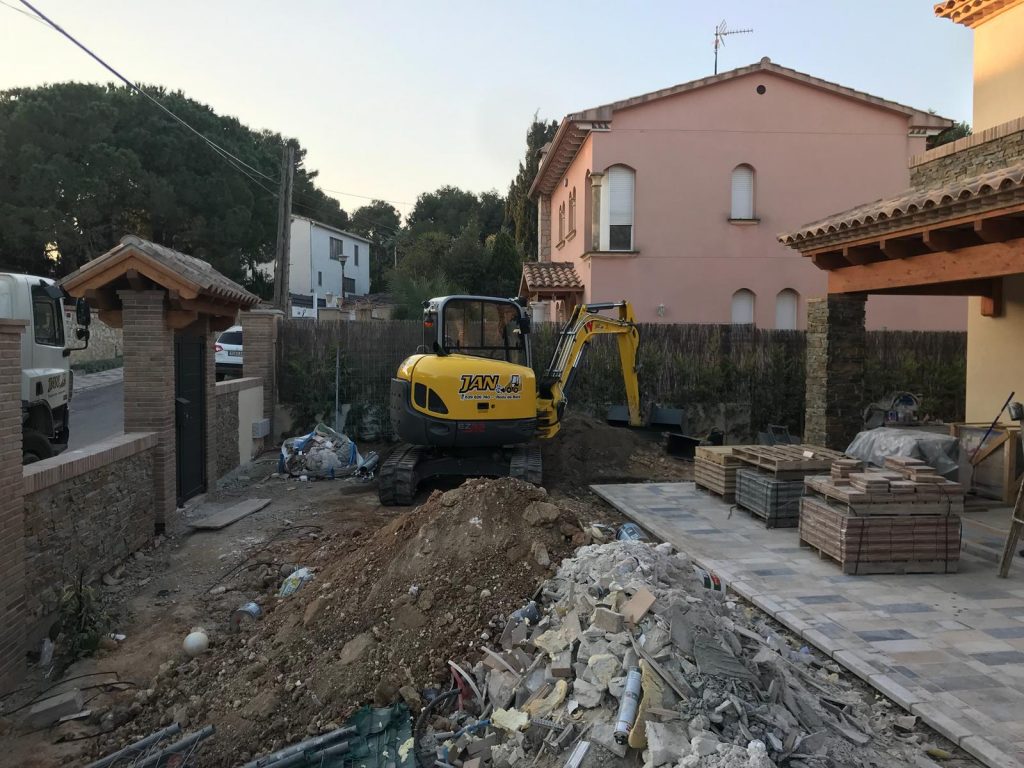 trabajos en casa de lujo