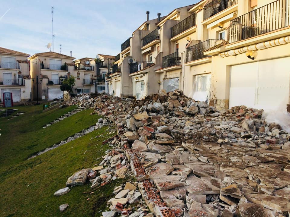 Demolición terrazas en Sitges